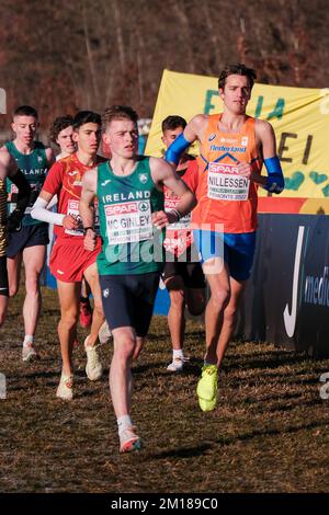 TURIN, ITALIE - DÉCEMBRE 11: Stefan Nillessen des pays-Bas participant à la course masculine U20 lors des Championnats européens de cross-country sur 11 décembre 2022 à Turin, Italie (photo de Federico Tardito/BSR Agency) crédit: BSR Agency/Alay Live News Banque D'Images