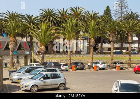 Swakopmund, Namibie - 03 octobre 2018 : promenade à Swakopmund. Végétation exotique. Banque D'Images