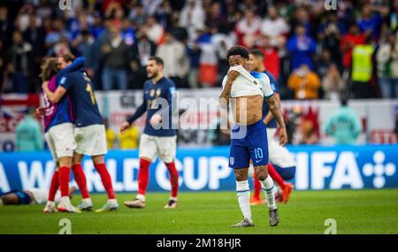 Doha, Qatar. 10th décembre 2022. Raheem Sterling (Angleterre) Angleterre - France Angleterre - Frankreich coupe du monde 2022 au Qatar 10.12.2022 crédit: Moritz Muller Banque D'Images