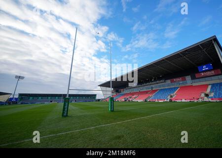 Eccles, Royaume-Uni. 11th décembre 2022. Vue générale du stade AJ Bell avant le match de la coupe des champions européens du groupe B sale Sharks vs Ulster Rugby au stade AJ Bell, Eccles, Royaume-Uni, 11th décembre 2022 (photo de Steve Flynn/News Images) à Eccles, Royaume-Uni, le 12/11/2022. (Photo de Steve Flynn/News Images/Sipa USA) crédit: SIPA USA/Alay Live News Banque D'Images