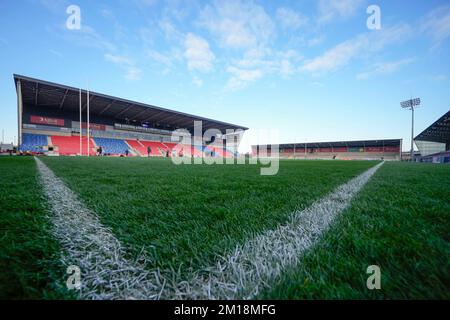 Eccles, Royaume-Uni. 11th décembre 2022. Vue générale du stade AJ Bell avant le match de la coupe des champions européens du groupe B sale Sharks vs Ulster Rugby au stade AJ Bell, Eccles, Royaume-Uni, 11th décembre 2022 (photo de Steve Flynn/News Images) à Eccles, Royaume-Uni, le 12/11/2022. (Photo de Steve Flynn/News Images/Sipa USA) crédit: SIPA USA/Alay Live News Banque D'Images