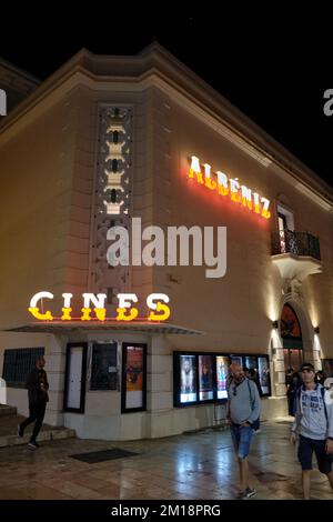 Cinéma Albéniz, Málaga, Espagne. Banque D'Images
