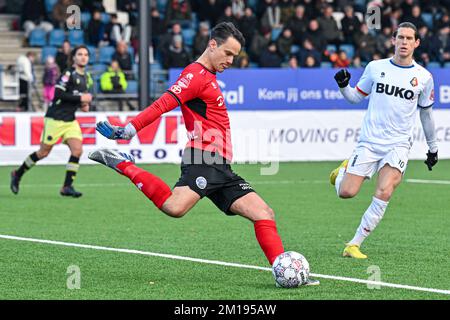 Pays-Bas. 11th décembre 2022. IJMUIDEN, PAYS-BAS - DÉCEMBRE 11 : gardien de but Wouter van der Steen du FC Den Bosch pendant le match néerlandais de Keukenkampidicoenie entre Telstar et le FC Den Bosch au Telstar Stadion on 11 décembre 2022 à Ijmuiden, pays-Bas (photo de Kees Kuijt/Orange Pictures) crédit: Orange pics BV/Alay Live News Banque D'Images