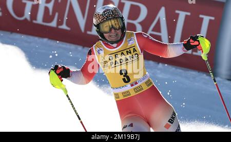Sestriere, Italie. 11th décembre 2022. SKI - coupe DU MONDE de SKI FIS, Slalom Sestriere féminin, Piemonte, Italie HOLDENER Wendy Winner femmes Slalom Sestriere crédit: Independent photo Agency/Alay Live News Banque D'Images