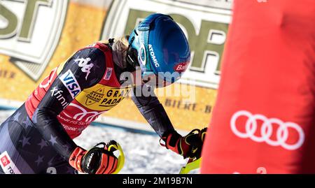 Sestriere, Italie. 11th décembre 2022. SKI - FIS SKI WORLD CUP, Slalom Sestriere féminin, Piemonte, Italie SHIFFRIN Mikaela 2Â° place crédit: Agence de photo indépendante/Alamy Live News Banque D'Images