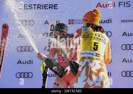 Sestriere, Italie. 11th décembre 2022. SKI - coupe DU MONDE de SKI FIS, Slalom Sestriere féminin, Piemonte, Italie crédit: Agence de photo indépendante/Alamy Live News Banque D'Images