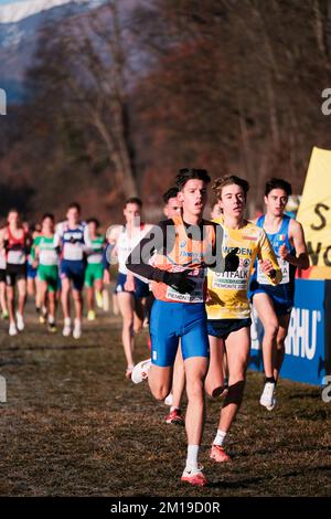 TURIN, ITALIE - DÉCEMBRE 11: Juan Zijderlaan des pays-Bas participant à la course masculine U20 lors des Championnats européens de cross-country sur 11 décembre 2022 à Turin, Italie (photo de Federico Tardito/BSR Agency) crédit: BSR Agency/Alay Live News Banque D'Images