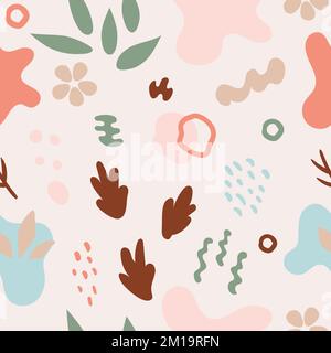 Motif abstrait pastel sans coutures pour l'été Illustration de Vecteur