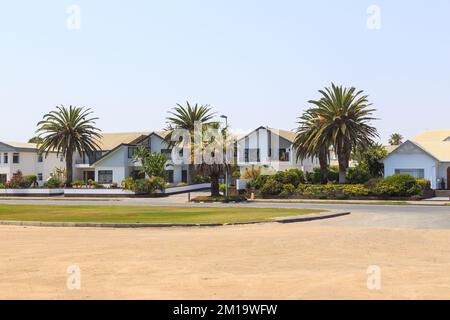 Swakopmund, Namibie - 03 octobre 2018 : promenade à Swakopmund. Végétation exotique. Afrique du Sud. Banque D'Images
