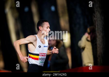 Robin Hendrix Belge photographié en action pendant la course masculine aux championnats européens de cross-country, à Piemonte, Italie, dimanche 11 décembre 2022. BELGA PHOTO JASPER JACOBS Banque D'Images