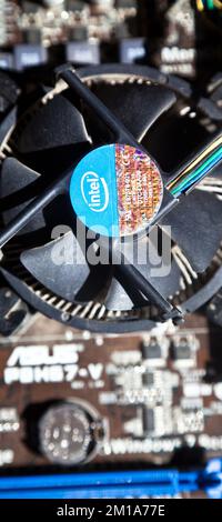 Profitez de performances exceptionnelles avec la carte mère de jeu Asus P8H67-V. 27 août 2022 Istanbul Turquie Banque D'Images