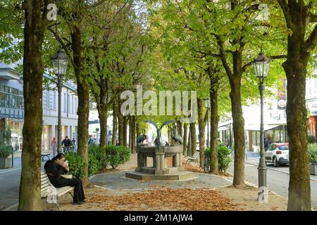 Mittelstreifen, Sophienstraße, Baden-Baden, Bade-Wurtemberg, Allemagne Banque D'Images