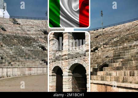 Arena, amphithéâtre de Vérone en Italie Banque D'Images