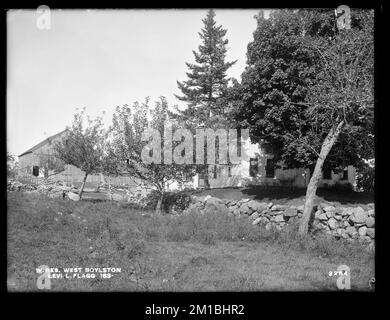 Wachusett Reservoir, Levi L. Flagg's buildings, sur le côté est de Lee Street, du sud, West Boylston, Mass., 6 octobre, 1898 , ouvrages d'eau, réservoirs, structures de distribution d'eau, immobilier Banque D'Images