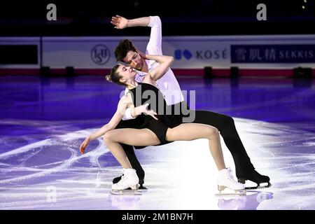 Turin, Italie. 11th décembre 2022. Anastasia Golubeva et Hektor Giotopoulos Moore, de l'Australie, se déroulent à l'exposition Gala au cours du quatrième jour de la finale du Grand Prix de patinage artistique de l'UIP. Credit: Nicolò Campo/Alay Live News Banque D'Images