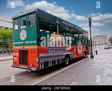 Old Town Trolley à Boston Banque D'Images
