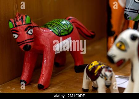 cheval jouet, cheval jouet mexicain traditionnel, cheval jouet mexicain traditionnel, mexique Banque D'Images