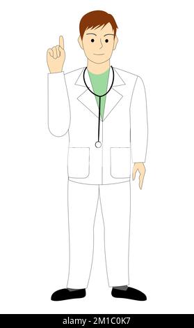 Un médecin de sexe masculin, vétérinaire donnant un conseil Banque D'Images