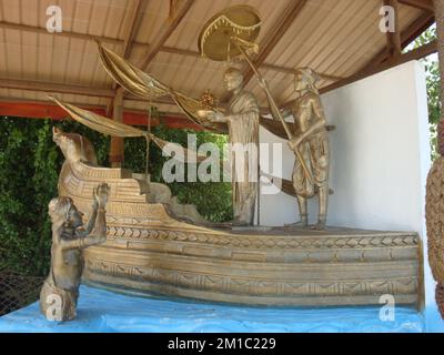 Le Dambakola Patuna est un ancien port situé dans le nord de Jaffna avec une longue histoire datant des premiers jours du bouddhisme au Sri Lanka. Banque D'Images