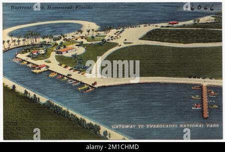 Bayfront Park, Homestead, Floride , Parcs, Collection Tichnor Brothers, Cartes postales des États-Unis Banque D'Images