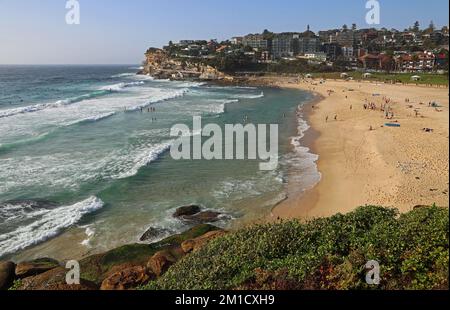 Vue sur la plage de Bronte - Sydney, Australie Banque D'Images