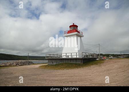 Phare de Neils Harbour, Cap-Breton, Nouvelle-Écosse Banque D'Images