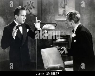 Un film du film Roaring Twenties de 1939 avec les stars Humphrey Bogart et Edward G. Robinson. Banque D'Images