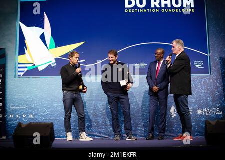 COVILLE Thomas - SODEBO ULTIM 3 - ULTIM 32/23 lors du Prix de la route du Rhum 2022 sur 10 décembre 2022 au salon nautique de Paris à Paris, France - photo: Nicolas Pehe/DPPI/LiveMedia Banque D'Images