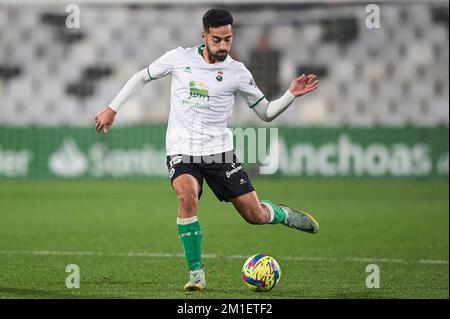 Ruben Gonzalez de Real Racing Club pendant la Liga SmartBank au stade El Sardinero le 11 décembre 2022 à Santander, Cantabria, Espagne. Banque D'Images