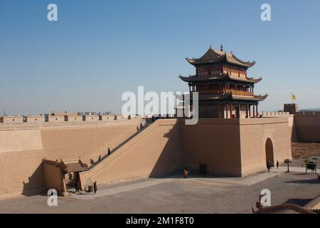 Col de Jiayuguan à Gansu, Chian Banque D'Images