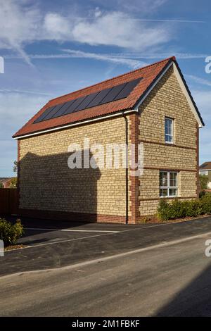 Solar Panels on roof Banque D'Images
