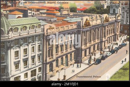 Palacio departamentál, Bogotá, Colombie - Palais départemental, Villes et communes, installations gouvernementales, Collection des frères Tichnor, cartes postales des États-Unis Banque D'Images