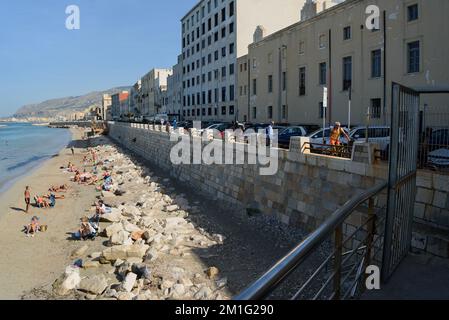 ITALIE, TRAPANI-19 OCTOBRE: Trapani est une ville sur la côte ouest de la Sicile. Vue sur le littoral de Trapani le 19 septembre 2022, Trapani, Sicile. Banque D'Images