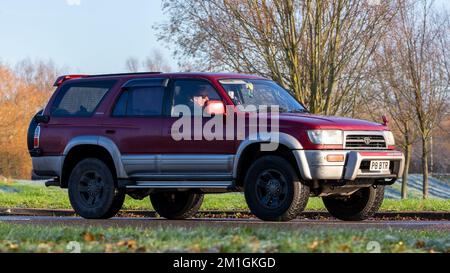 Voiture Toyota Hilux 1997 rouge Banque D'Images