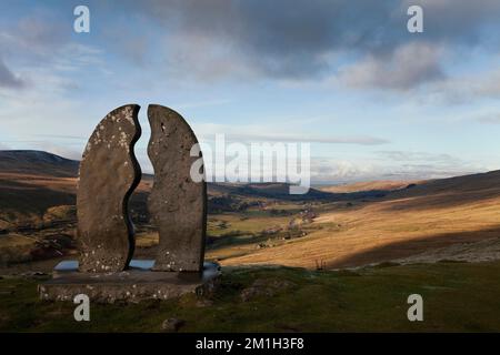 Coupe d'eau au-dessus de Mallerstang, Yorkshire Dales, Cumbria Banque D'Images