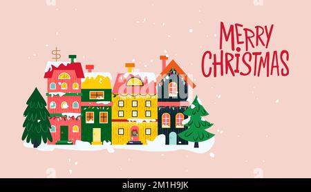 Bannière Joyeux Noël Illustration de Vecteur