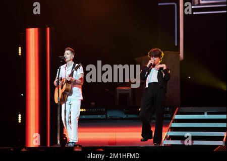 Brad Simpson des VAMs se présentant à OVO Hydro à Glasgow le 8th décembre 2022 Banque D'Images