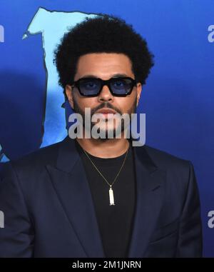 Hollywood, Californie, États-Unis 12th décembre 2022 chanteur/musicien The Weeknd aka Abel Makkonen Tesfaye participe à 20th Century Studio 'Avatar 2: The Way of Water' U.S. Première au Dolby Theatre on 12 décembre 2022 à Hollywood, Californie, États-Unis. Photo de Barry King/Alay Live News Banque D'Images