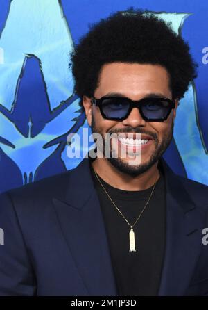 Hollywood, Californie, États-Unis 12th décembre 2022 chanteur/musicien The Weeknd aka Abel Makkonen Tesfaye participe à 20th Century Studio 'Avatar 2: The Way of Water' U.S. Première au Dolby Theatre on 12 décembre 2022 à Hollywood, Californie, États-Unis. Photo de Barry King/Alay Live News Banque D'Images