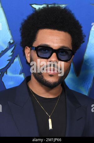 Hollywood, Californie, États-Unis 12th décembre 2022 chanteur/musicien The Weeknd aka Abel Makkonen Tesfaye participe à 20th Century Studio 'Avatar 2: The Way of Water' U.S. Première au Dolby Theatre on 12 décembre 2022 à Hollywood, Californie, États-Unis. Photo de Barry King/Alay Live News Banque D'Images