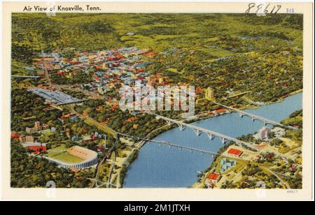 Vue aérienne de Knoxville, Tennessee. , Villes et villages, Collection Tichnor Brothers, cartes postales des États-Unis Banque D'Images