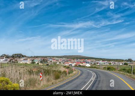 Elim, Afrique du Sud - 21 septembre 2022 : vue d'Elim dans la province du Cap occidental, vue depuis la route vers Bredasdorp Banque D'Images