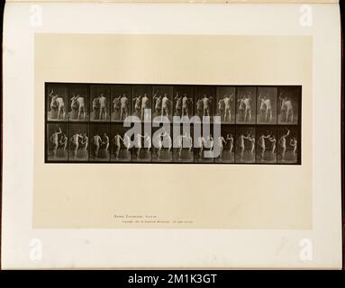 Locomotion animale. Plaque 375 , hommes, changmithing, locomotion humaine, une étude électro-photographique des phases consécutives de mouvements d'animaux Banque D'Images