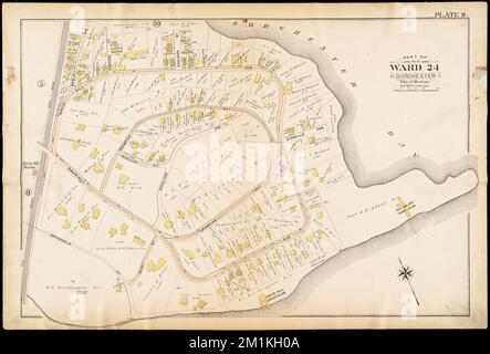 Atlas de la ville de Boston : Dorchester, Massachusetts. : Planche 9 , Boston Mass., cartes, immobilier, Massachusetts, Boston, cartes, propriétaires fonciers, Massachusetts, Boston, Cartes, Dorchester Boston, Mass., cartes Norman B. Leventhal Map Center Collection Banque D'Images