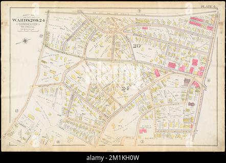 Atlas de la ville de Boston : Dorchester, Massachusetts. : Planche 6 , Boston Mass., cartes, immobilier, Massachusetts, Boston, cartes, propriétaires fonciers, Massachusetts, Boston, Cartes, Dorchester Boston, Mass., cartes Norman B. Leventhal Map Center Collection Banque D'Images