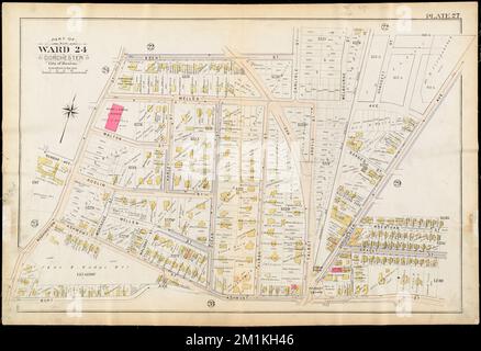 Atlas de la ville de Boston : Dorchester, Massachusetts. : Planche 27 , Boston Mass., cartes, immobilier, Massachusetts, Boston, cartes, propriétaires fonciers, Massachusetts, Boston, Cartes, Dorchester Boston, Mass., cartes Norman B. Leventhal Map Center Collection Banque D'Images