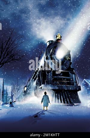 L'illustration de la promotion Polar Express Banque D'Images