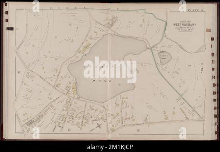 Atlas de la ville de Boston : West Roxbury : volume cinq : à partir des relevés réels et des documents officiels : plaque D , immobilier, Massachusetts, Boston, cartes, Propriétaires fonciers, Massachusetts, Boston, cartes, Jamaica Plain Boston, Mass., cartes Norman B. Leventhal Map Center Collection Banque D'Images