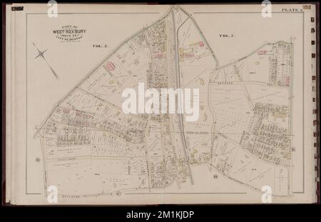 Atlas de la ville de Boston : West Roxbury : volume cinq : à partir des relevés réels et des documents officiels : plaque A , immobilier, Massachusetts, Boston, cartes, Propriétaires fonciers, Massachusetts, Boston, cartes, Jamaica Plain Boston, Mass., cartes Norman B. Leventhal Map Center Collection Banque D'Images