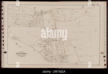 Atlas de la ville de Boston : West Roxbury : volume cinq : à partir des relevés réels et des documents officiels : plate N , immobilier, Massachusetts, Boston, cartes, Propriétaires fonciers, Massachusetts, Boston, cartes, West Roxbury Boston, Mass., cartes Norman B. Leventhal Map Center Collection Banque D'Images